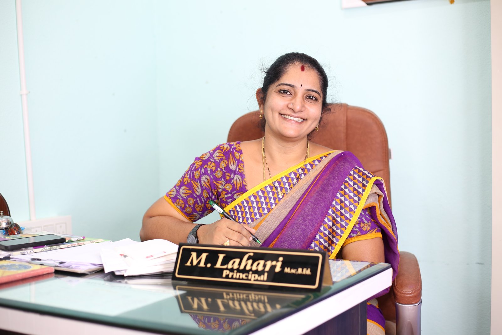 M. LAHARI M.Sc B.Ed PRINCIPAL